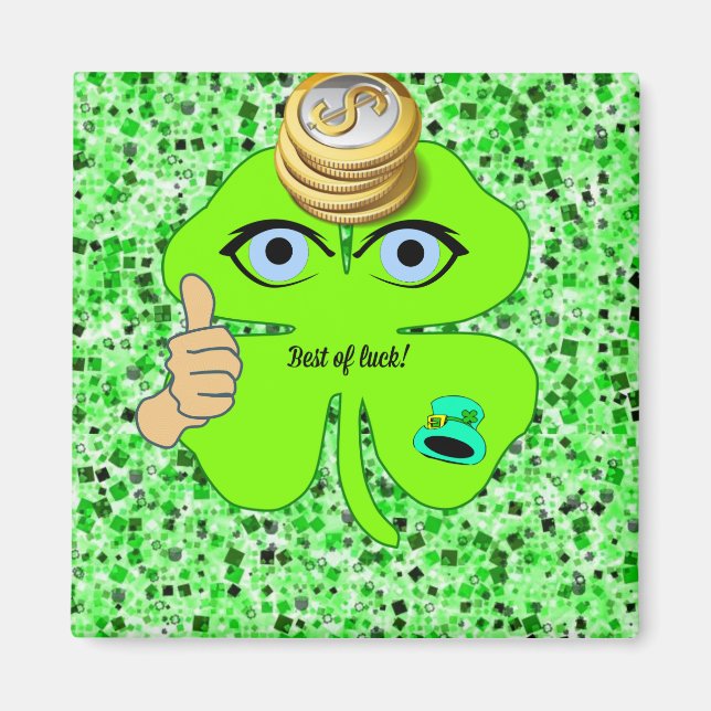 Bonne St. Patrick's Day Magnet Shamrock (Devant)