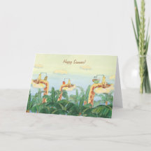 Bonne Summer Graffe amis Carte de voeux