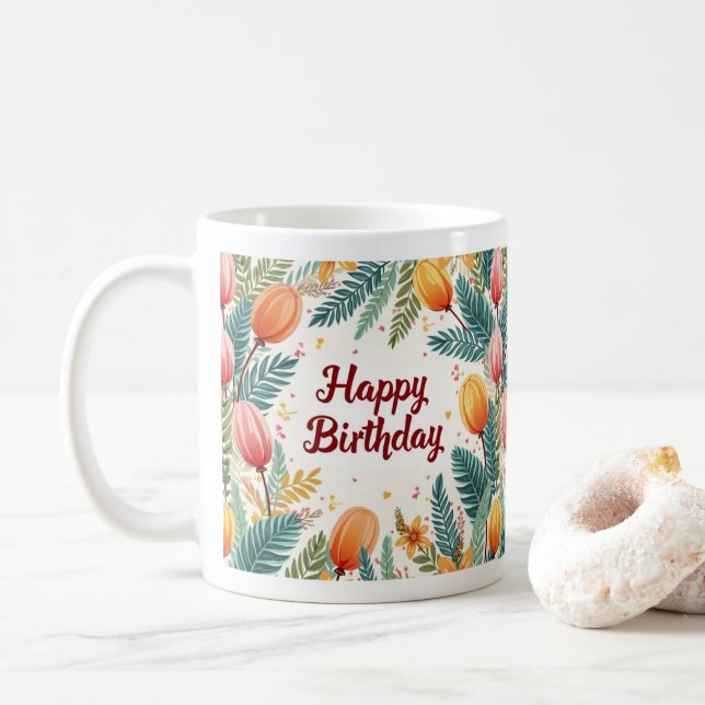 bonne tasse d'anniversaire (Avec donut)