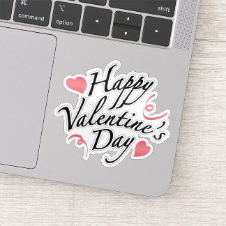 Bonne valentines jour autocollant