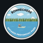 Bonnechere Ontario Provincial Park Magnet<br><div class="desc">This product was designed to remind you of your visit to one of the must-travel Canada Ontario Provincial Parks,  the Bonnechere Refrigerator Magnet. Add this to your magnet collection and stick it to anywhere you want. 

Materials:
Printed on 100% recycled paper
Made with scratch and UV-resistant mylar</div>