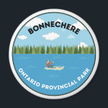 Bonnechere Ontario Provincial Park Magnet<br><div class="desc">This product was designed to remind you of your visit to one of the must-travel Canada Ontario Provincial Parks, the Bonnechere Refrigerator Magnet. Add this to your magnet collection and stick it to anywhere you want.
Materials:
Printed on 100% recycled paper
Made with scratch and UV-resistant mylar</div>