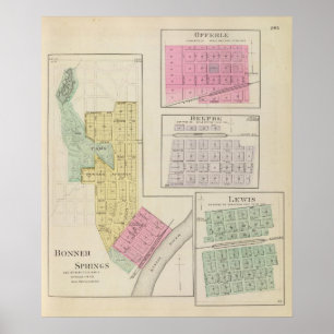 Bonner Springs, Belpre, Lewis, Kansas Poster