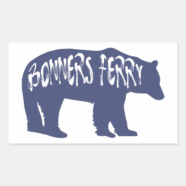 Bonners Ferry Idaho Bear Sticker (Front)