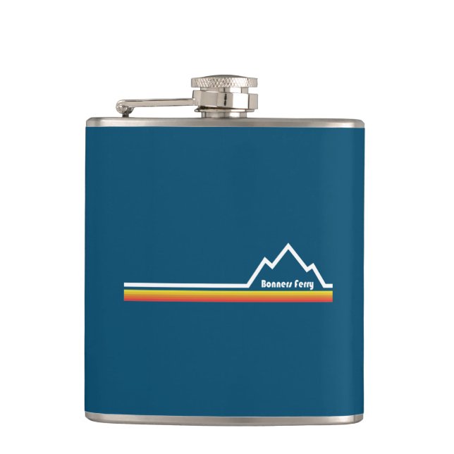 Bonners Ferry Idaho Hip Flask (Front)