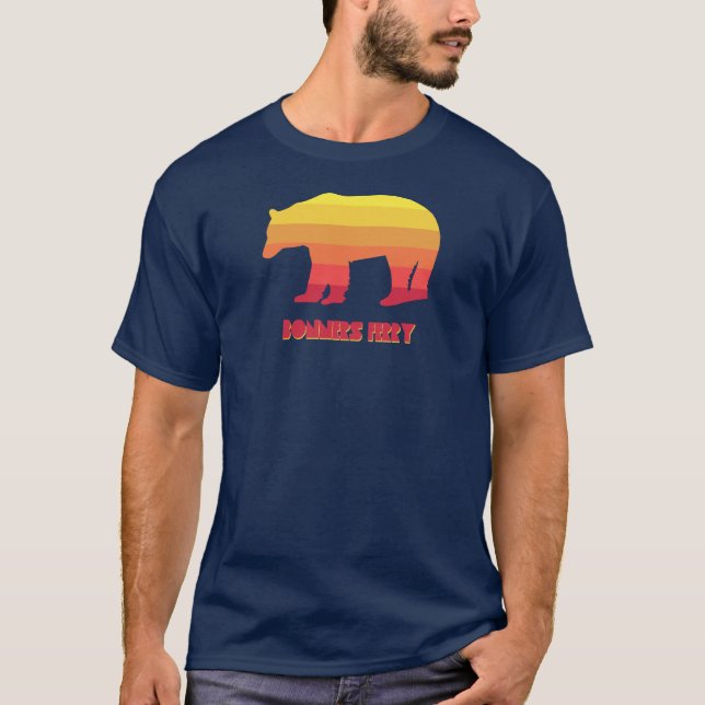 Bonners Ferry Idaho Rainbow Bear T-Shirt (Front)