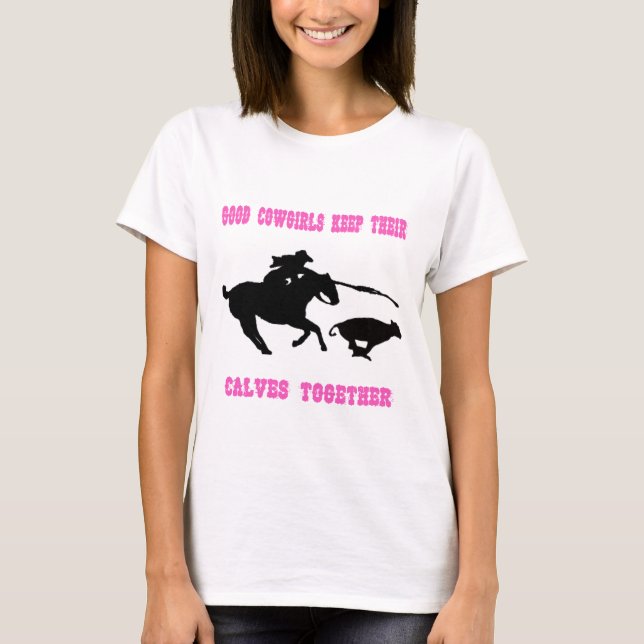 "Bonnes cow-girls occidentales…" T-shirt de dames (Devant)