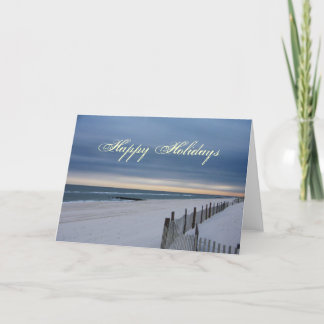 Bonnes fêtes carte de plage