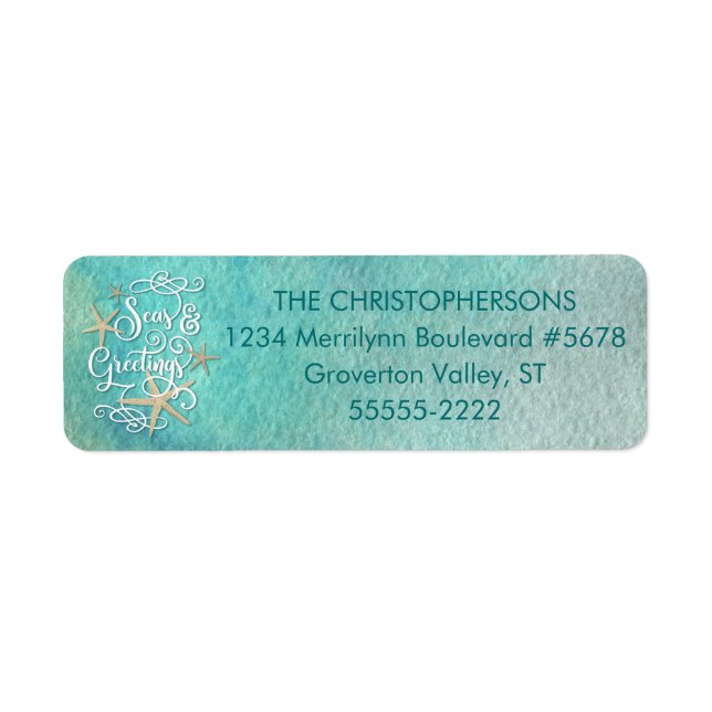 Bonnes Fêtes d'aquarelle tropicale | Épée (Devant)