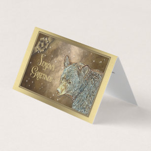 Bonnes Fêtes - Ours noir