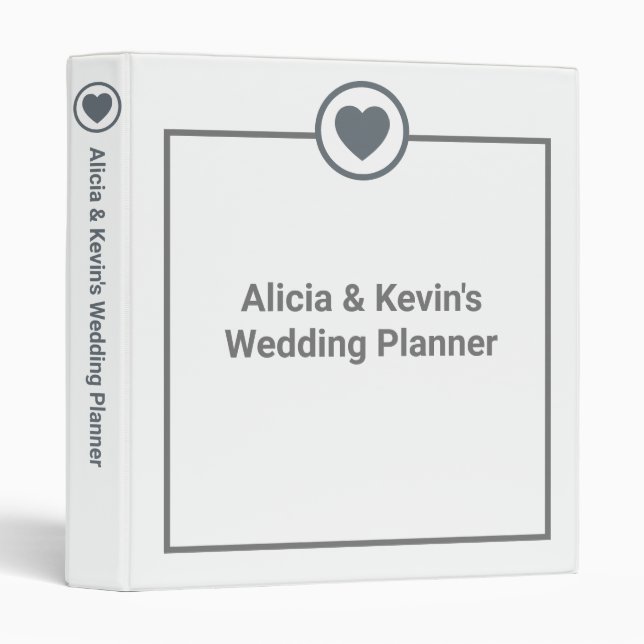 Bonnes idées | CLASSEUR | MARIAGE | Blanc (Devant/Côté)