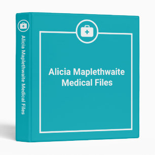 Bonnes idées   CLASSEUR   MÉDICALE   Aqua Blue