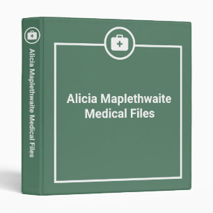 Bonnes idées   CLASSEUR   MÉDICALE   Sage Green