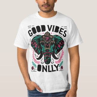 #Bonnes vibes seulement, T-shirt typographie