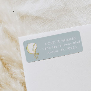 Bonnet Bleu Bonnet Adresse de retour Label