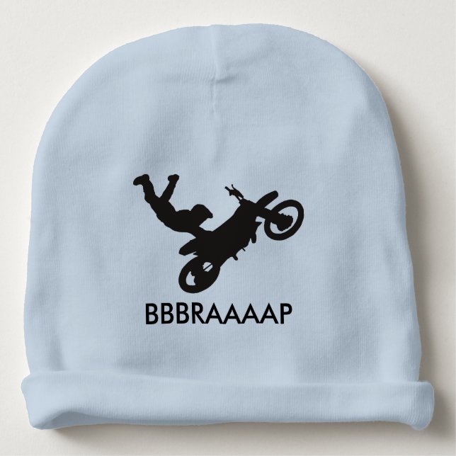 Bonnet Pour Bébé Calotte de bébé de vélo de saleté (Devant)