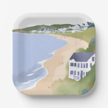 Bonnet Shores | Rhode Island Beach Watercolor