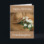 **BONNETT/DAISIES BIRTHDAY for GRANDDAUGHTER Card<br><div class="desc">WHAT A PRETTY WAY TO SAY HAPPY BIRTHDAY TO YOUR **GRANDDAUGHTER**!!!  THANK YOU for stopping by 1 of my 8 stores!</div>