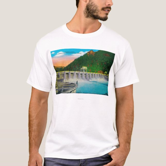 Bonneville Dam on Columbia River T-Shirt (Front)