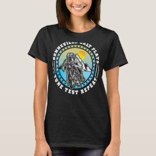 Bonneville Salt Flats Vintage Retro Motorcycle Rid T-Shirt