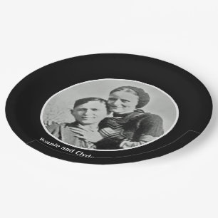 Bonnie and Clyde Paper Plate