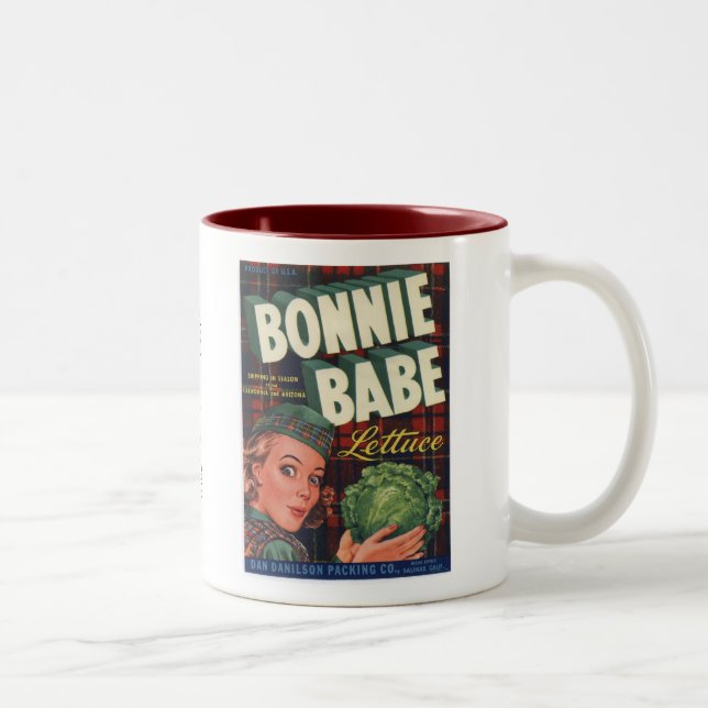 Bonnie Babe Lettuce Two-Tone Coffee Mug (Right)