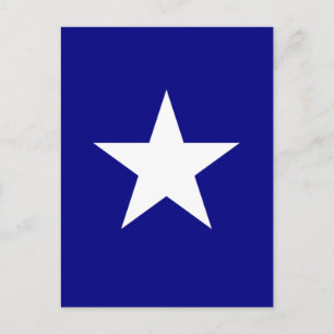 Bonnie Bleu Drapeau avec Lone White Star Carte pos