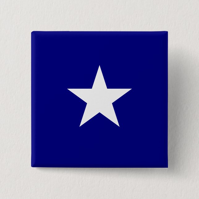 Bonnie Blue Flag 2 Inch Square Button (Front)