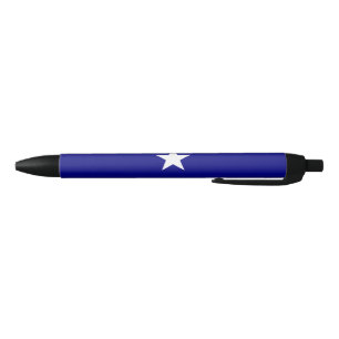 Bonnie Blue Flag Black Ink Pen