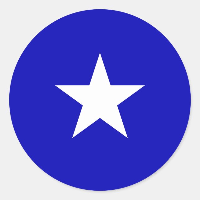 Bonnie Blue Flag Classic Round Sticker (Front)