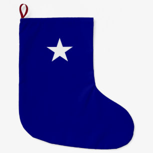 Bonnie Blue Flag Large Christmas Stocking