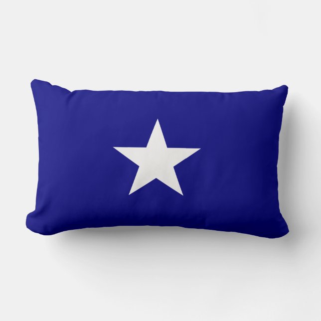 Bonnie Blue Flag Lumbar Pillow (Front)