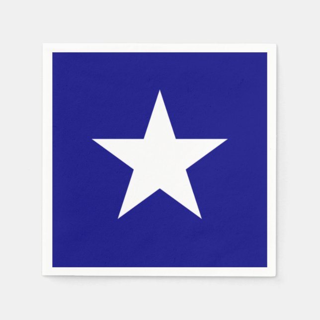 Bonnie Blue Flag White Star Napkin (Front)