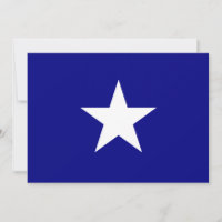 Bonnie Blue Flag with Lone White Star Invitation