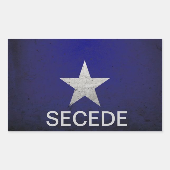 Bonnie blue secede sticker (Front)
