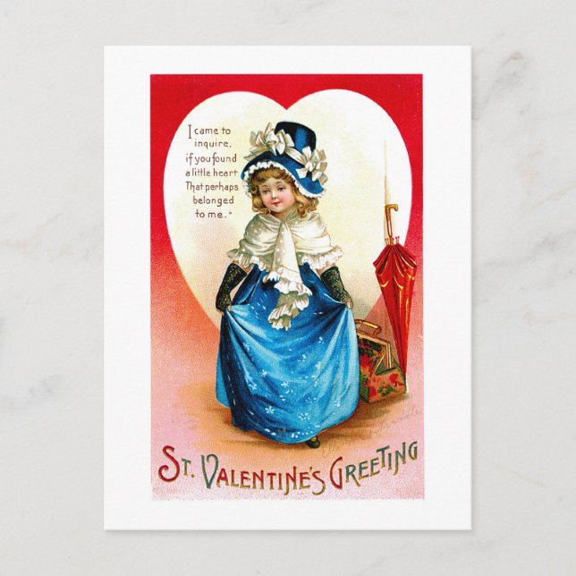 Bonnie Blue Valetine Holiday Postcard (Front)