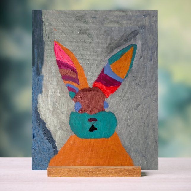 Bonnie Bunnie Acrylic Print - CreativelyDrew Acrylic Sign (Neutral)