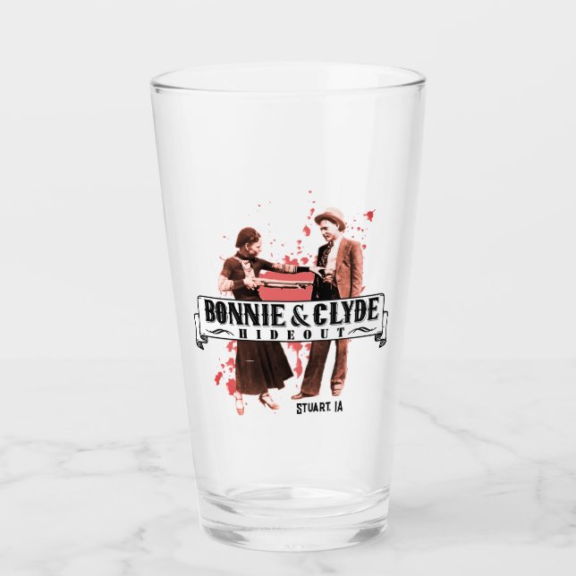Bonnie & Clyde Hideout : Verre de bière (Devant)