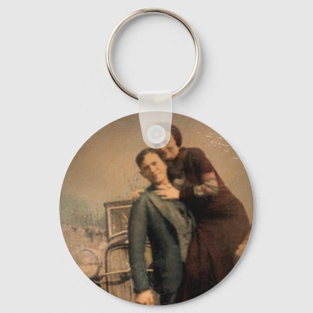Bonnie & Clyde Keychain (Front)