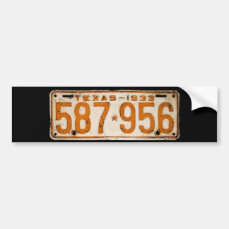 Bonnie & Clyde License Plate Bumper Sticker