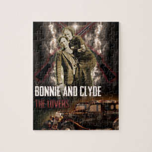 Bonnie & Clyde The Outlaw Lovers Jigsaw Puzzle