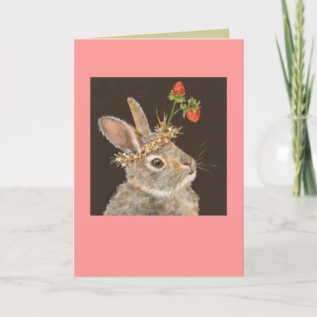 Bonnie la carte bébé lapin (Devant)