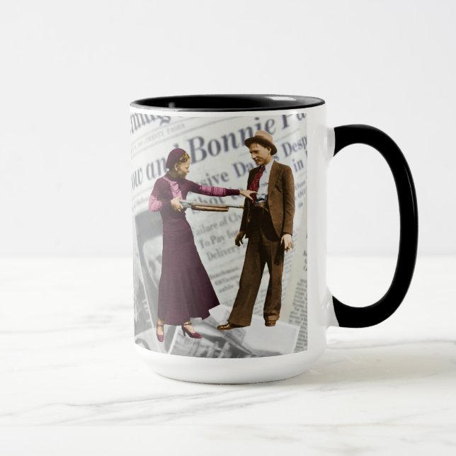 Bonnie Parker & Clyde Barrow Mug (Right)