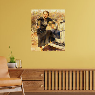 Bonnie Parker Smoking A Cigar 1933 AI Painting Poster