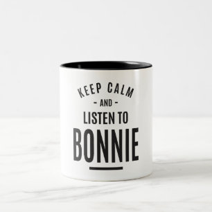 Bonnie Personalized Name  Two-Tone Coffee Mug