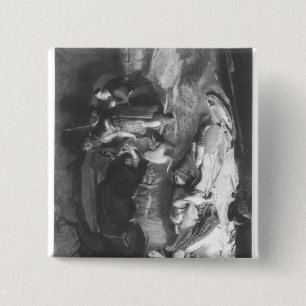 Bonnie Prince Charlie  in Hiding 2 Inch Square Button