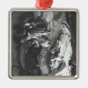 Bonnie Prince Charlie in Hiding Metal Ornament