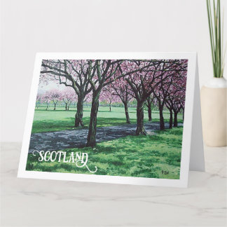 Bonnie Scotland beautiful Edinburgh scenery art Thank You Card