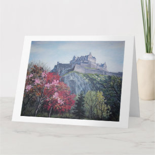 Bonnie Scotland Edinburgh Castle fine art Card