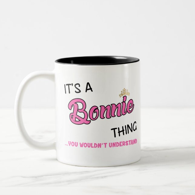 Bonnie thing you wouldn't understand Two-Tone coffee mug (Left)